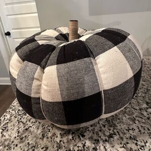 Large Mudpie Buffalo check pumpkin